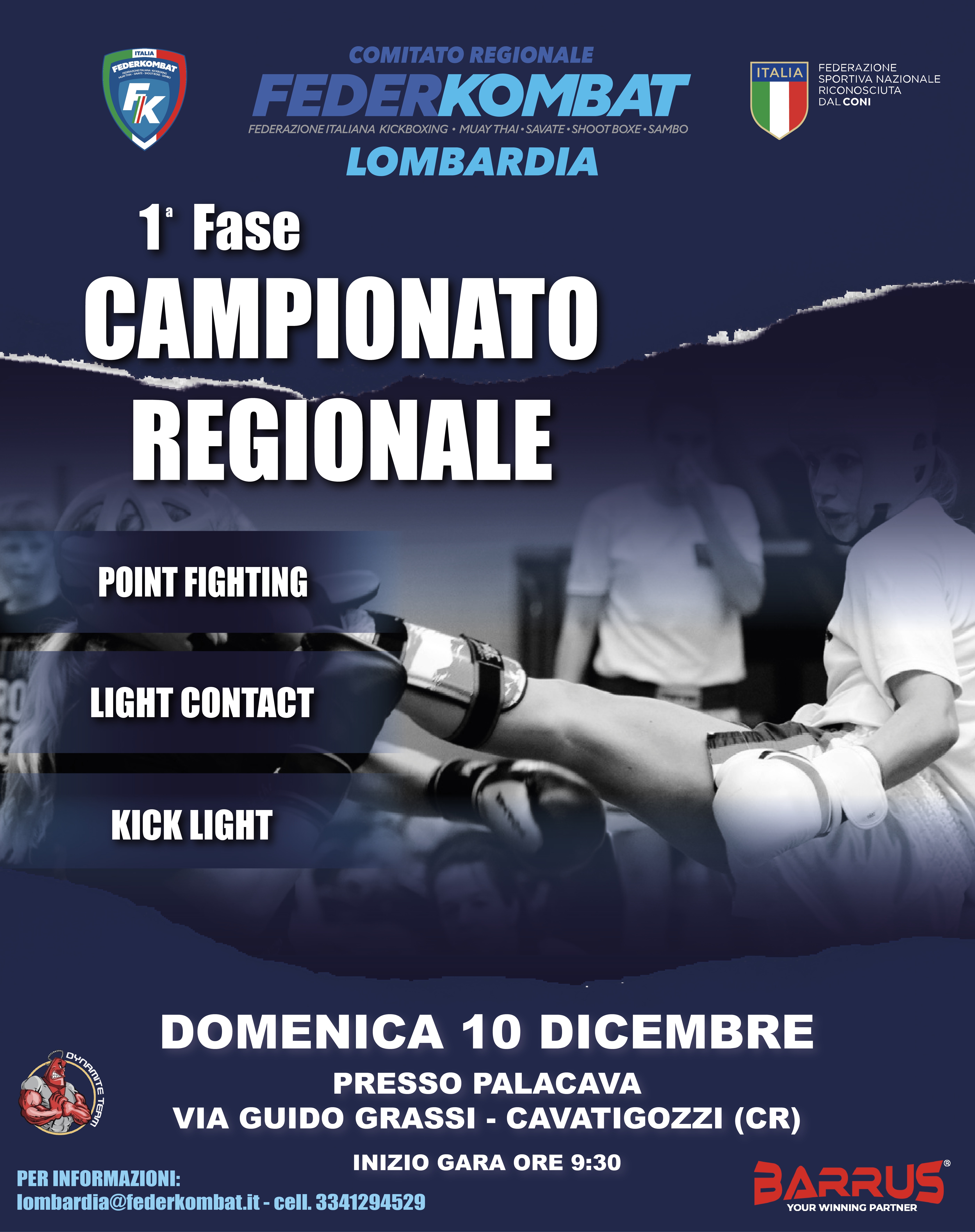 1 fase campionato regionale