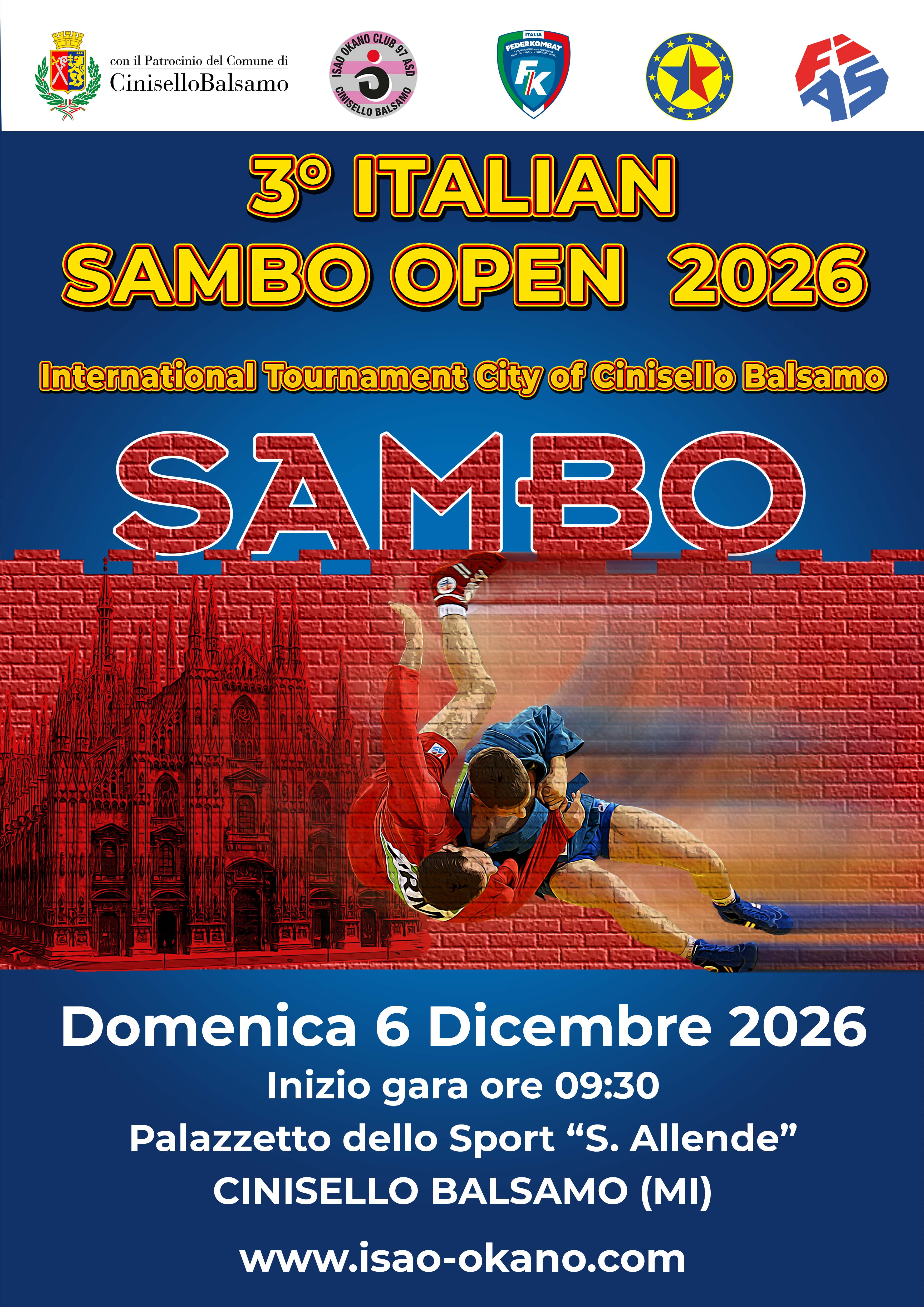 2026 ITALIAN SAMBO OPEN Locandina
