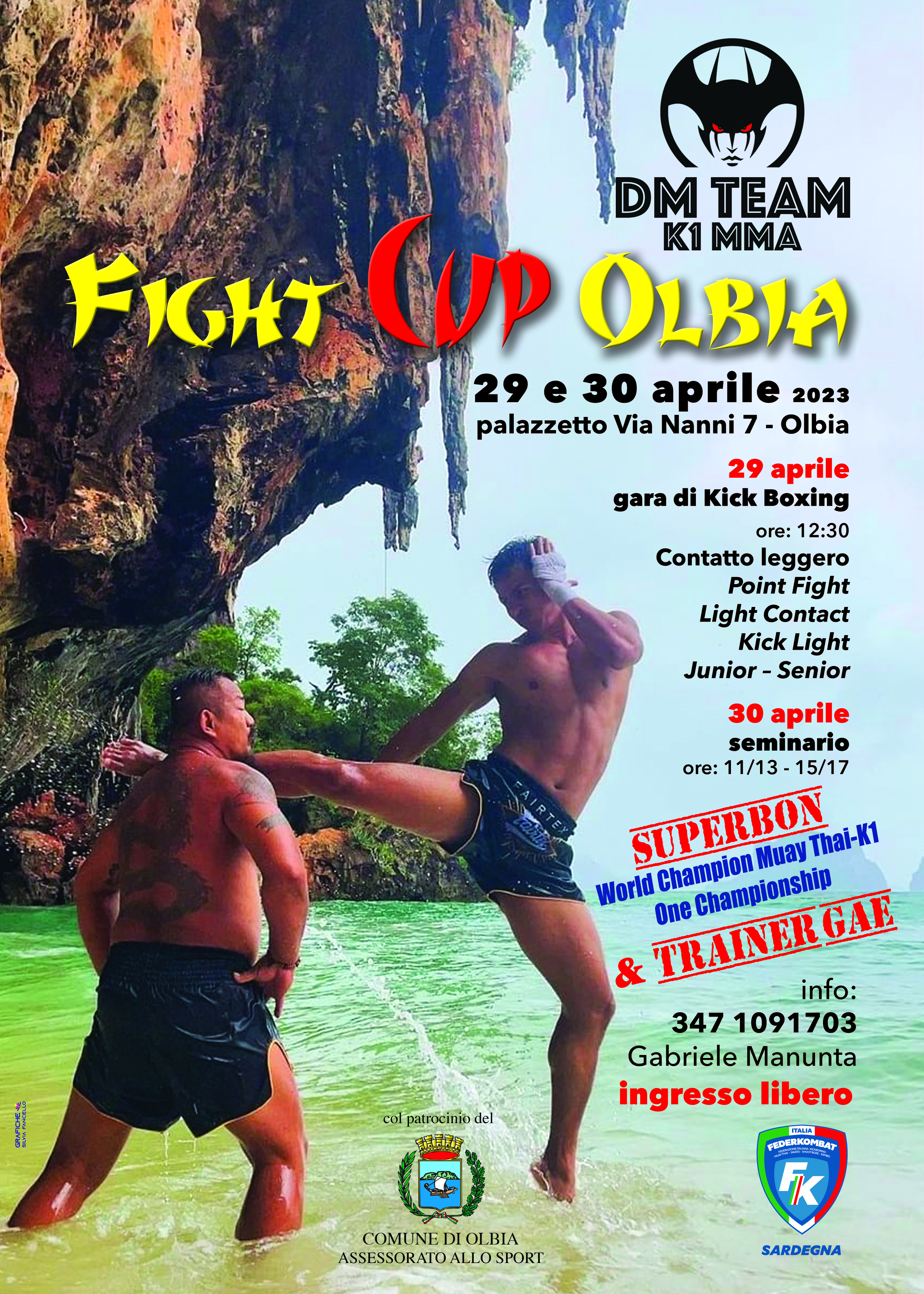 LOCANDINA FIGHT CUP OLBIA14332