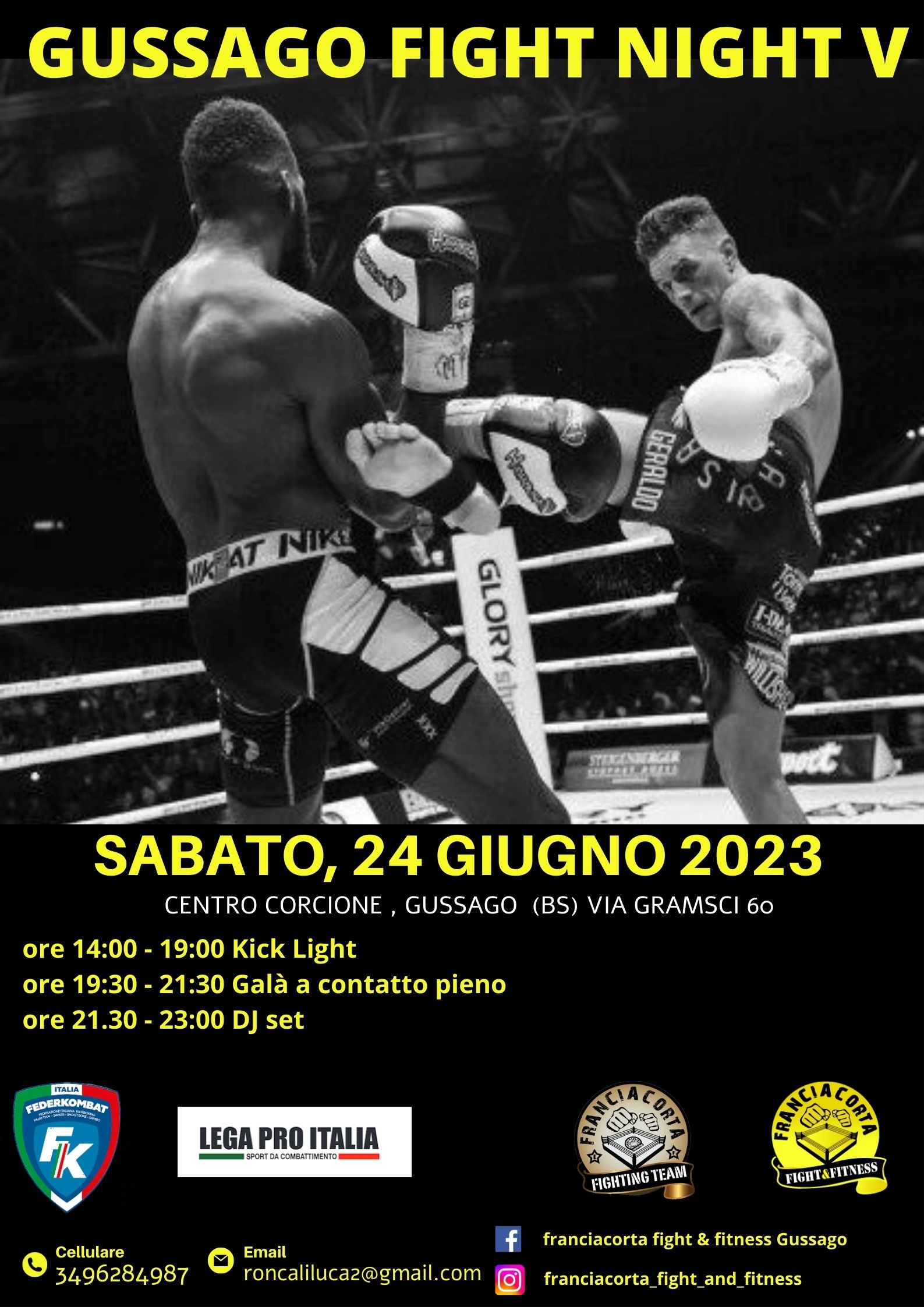 LOCANDINA GUSSAGO FIGHTING NIGHT 5