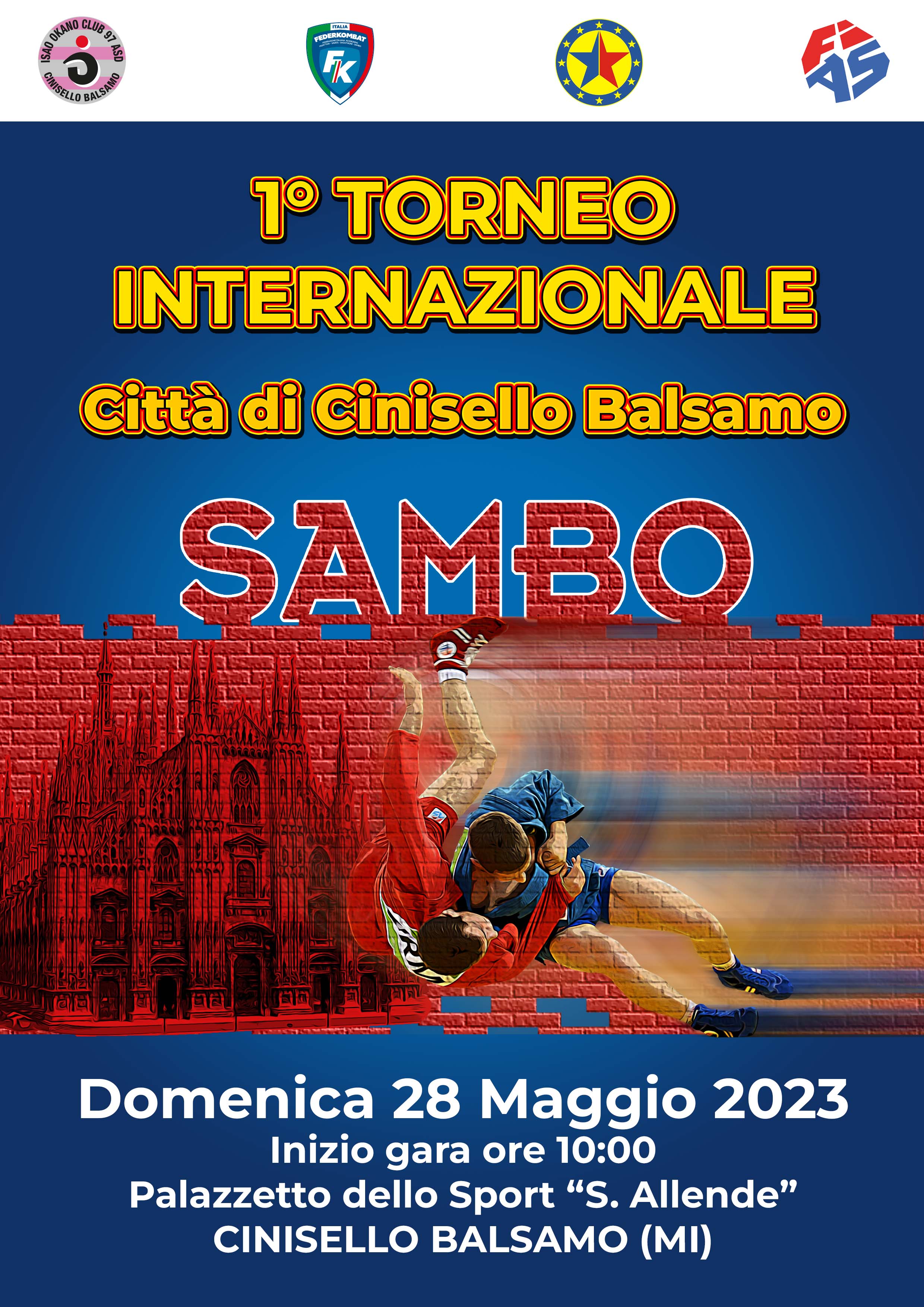 TORNEO INTERNAZIONALE DI SAMBO Città di Cinisello Balsamo MI