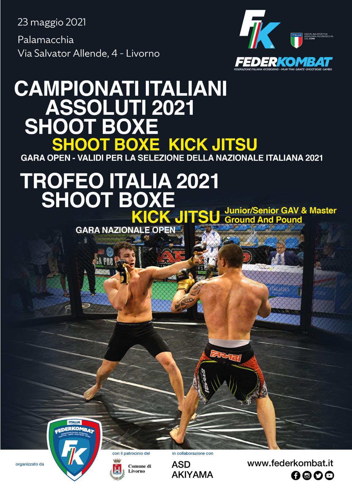 locandina campionati ITA SHOOT BOXE